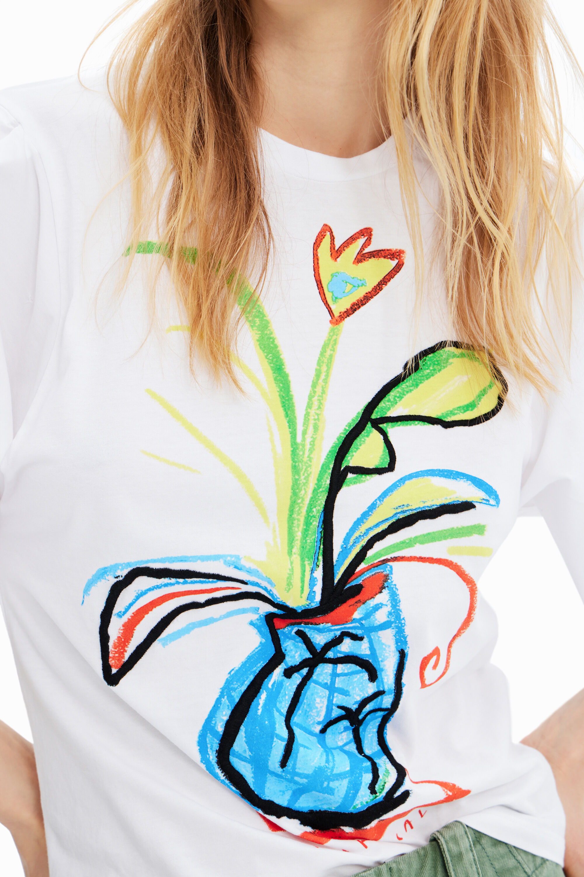 T-shirt manches volume popeline