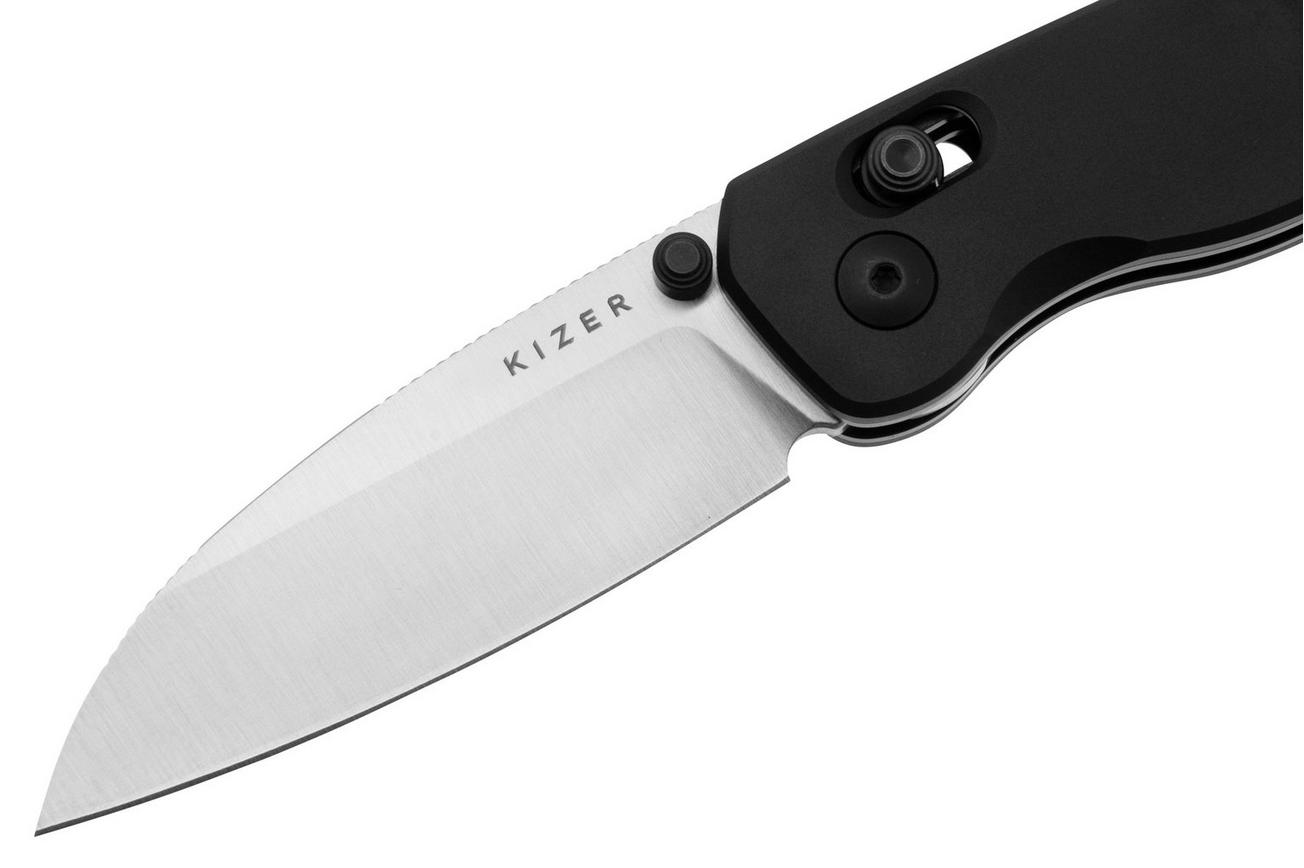 Kizer Exist V3681C1, Satin 154CM, Black Aluminum zakmes, Nick Serrano design