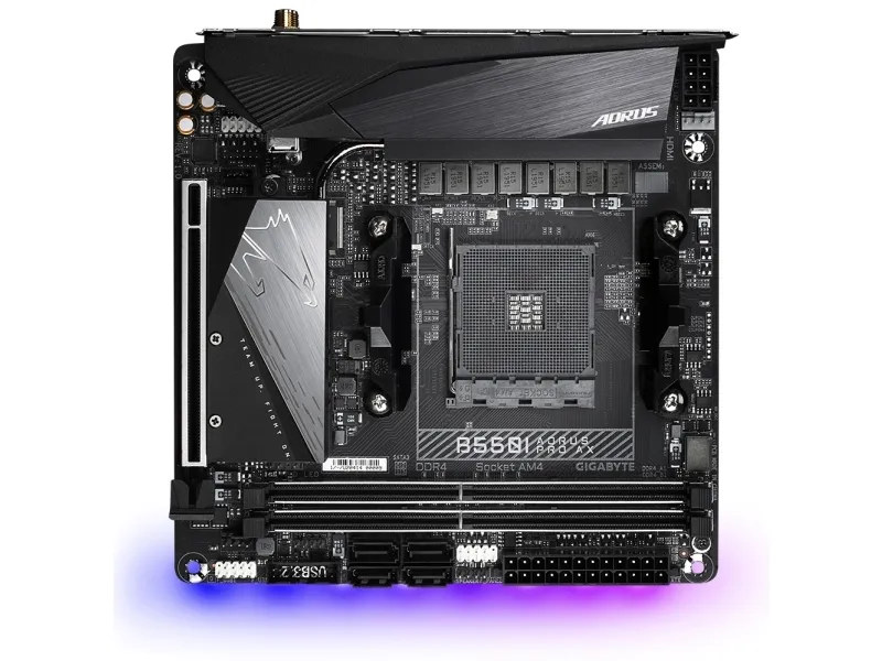 GIGABYTE B550I AORUS PRO AX, AMD, Stik AM4, AMD Ryzen 3000 Series, AMD Ryzen 4000 Series, AMD Ryzen 5000 Series, Stik AM4, DDR4-SDRAM, 64 GB