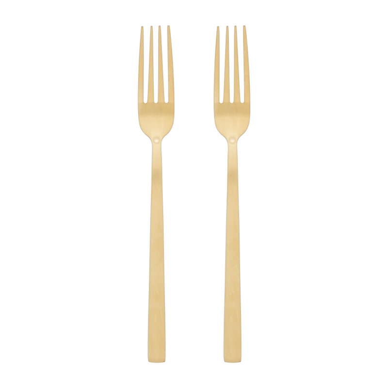 Tafelvorken - goudkleurig - set van 2