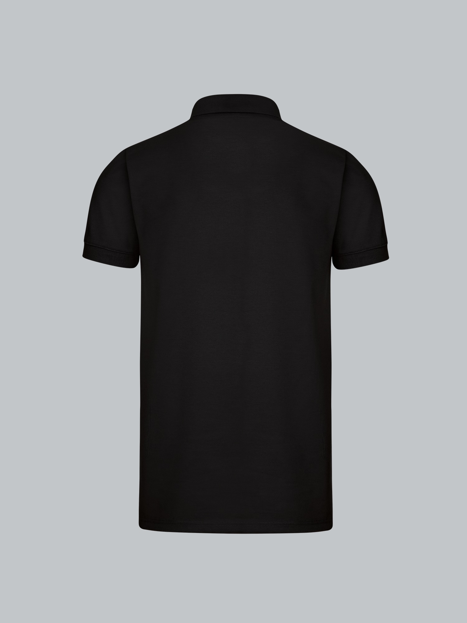 Slim Fit Poloshirt aus DELUXE-Piqué Schwarz