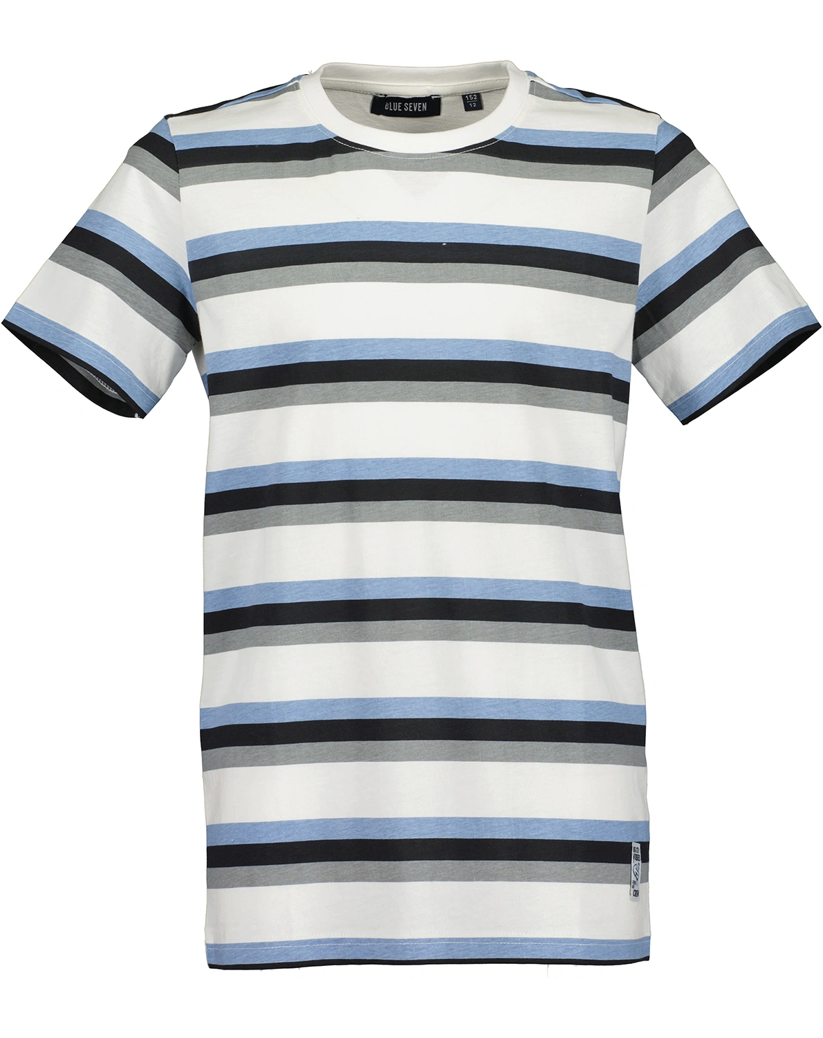 T-Shirt ALLOVER STREIFEN in offwhite