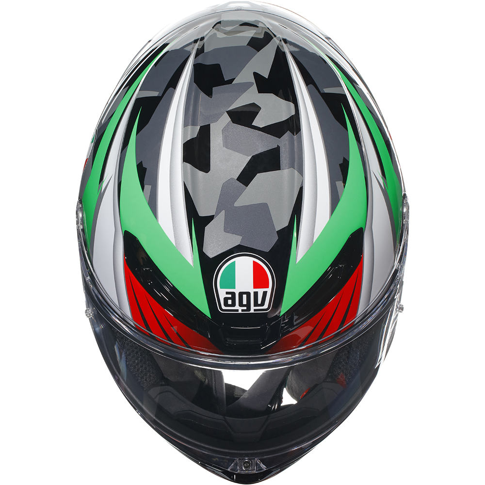 AGV - Casque K6 S Excite Vert / Blanc / Rouge