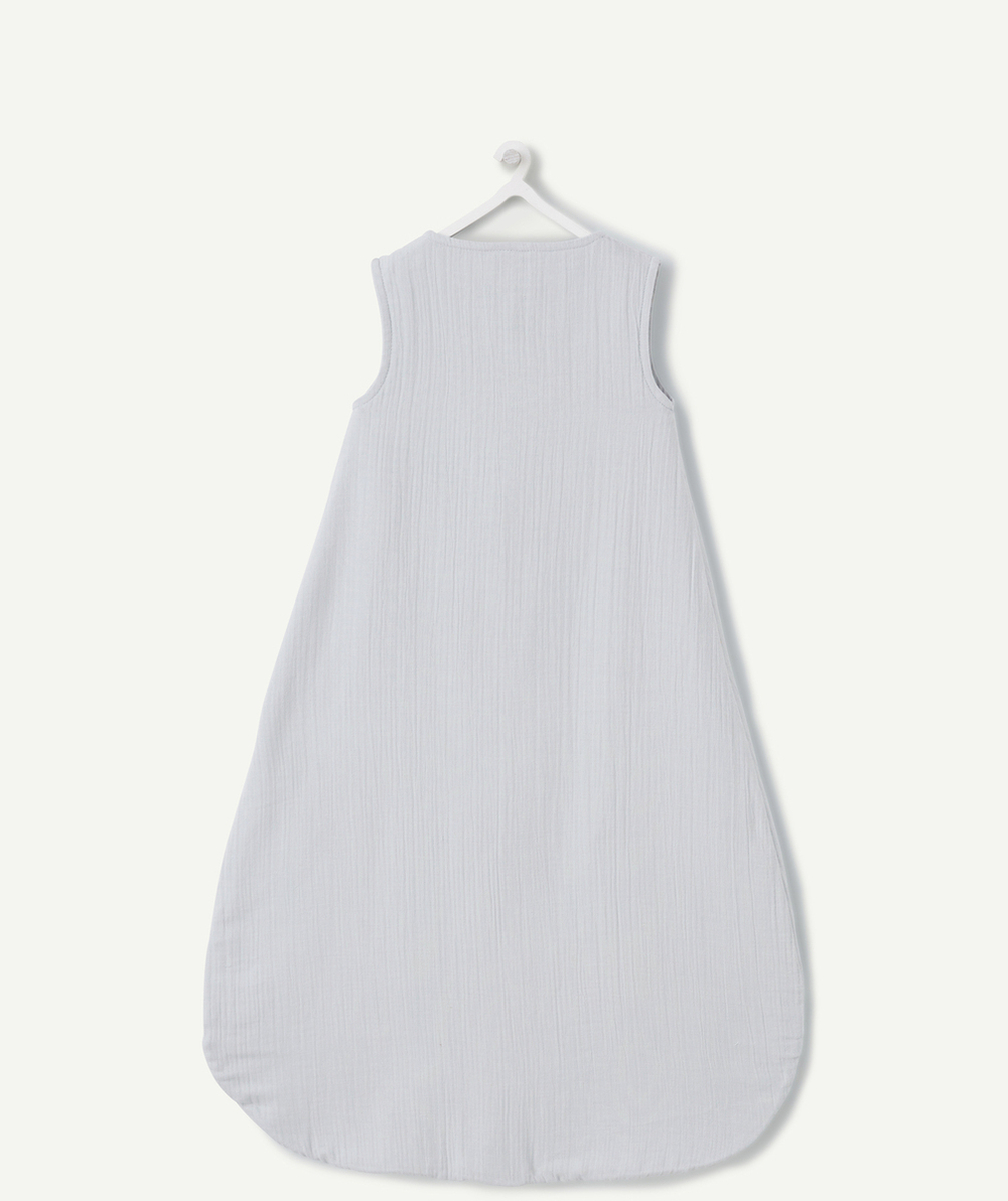 LASSIGGIGOTEUSE EN MOUSSELINE DE COTON BIO GRISE