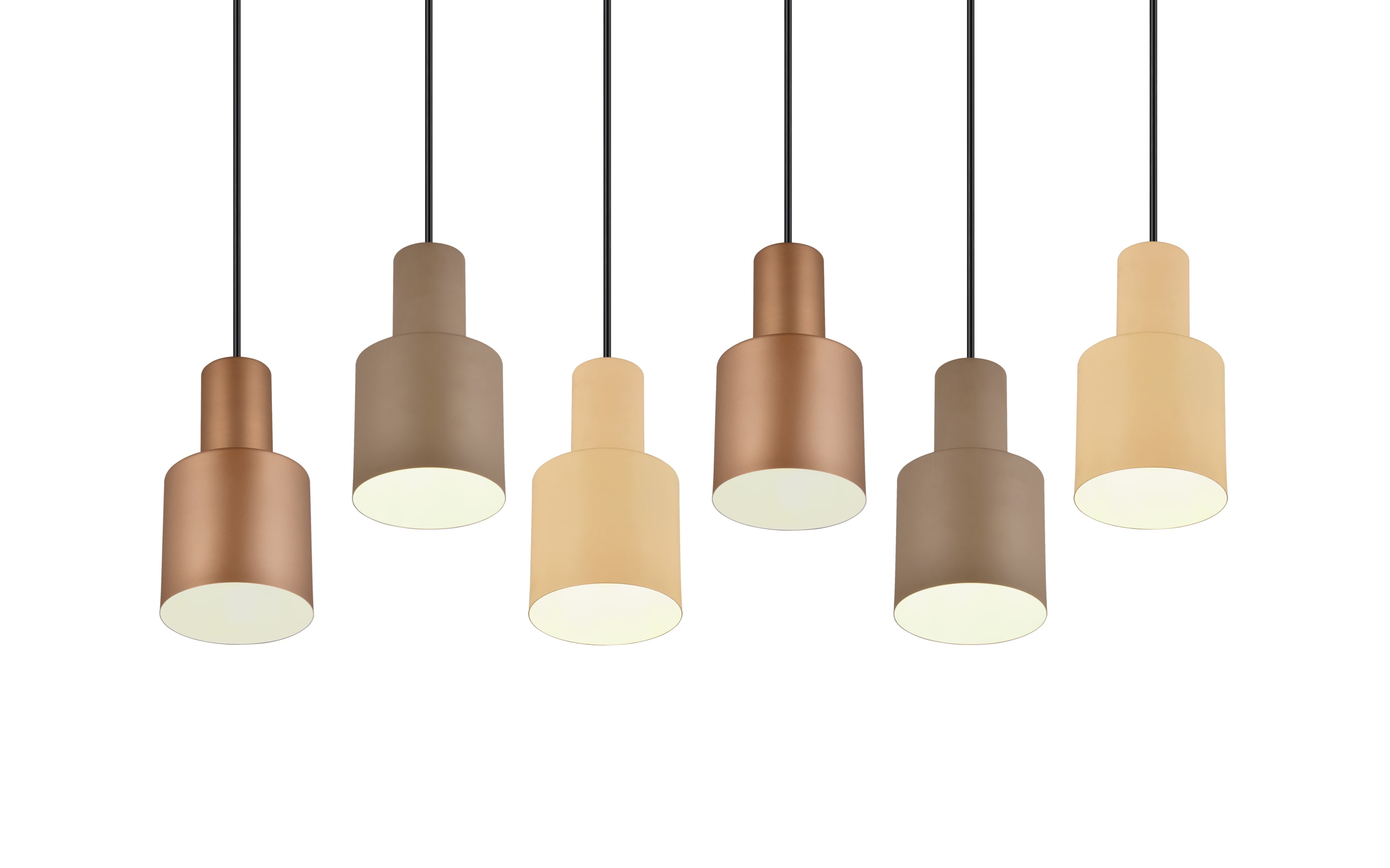 Pendelleuchte Agudo, mehrfarbig, 6 flammig, 85 cm