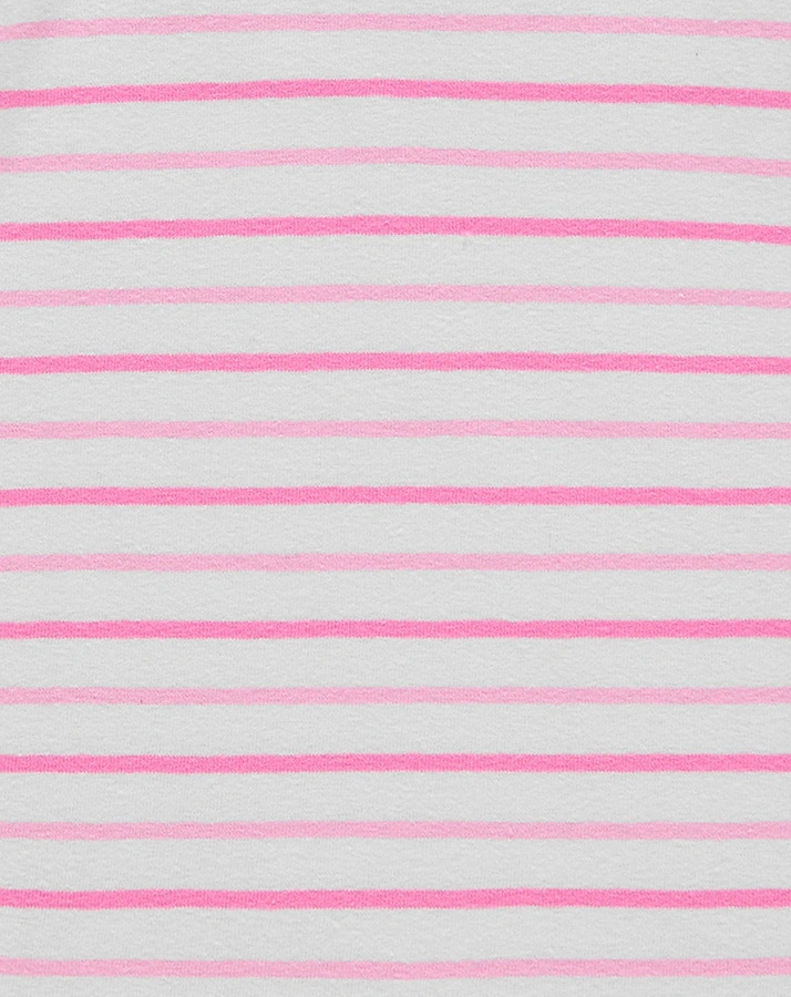 T-Shirt JUNGLE CLUB mit Flügelärmeln in weiß/pink