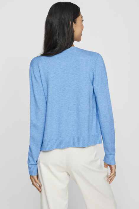 Vila blauwe dames vest