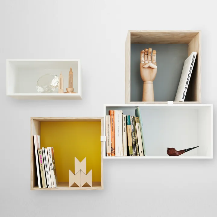 Muuto - Mini Stacked System Regalmodul, small / weiss