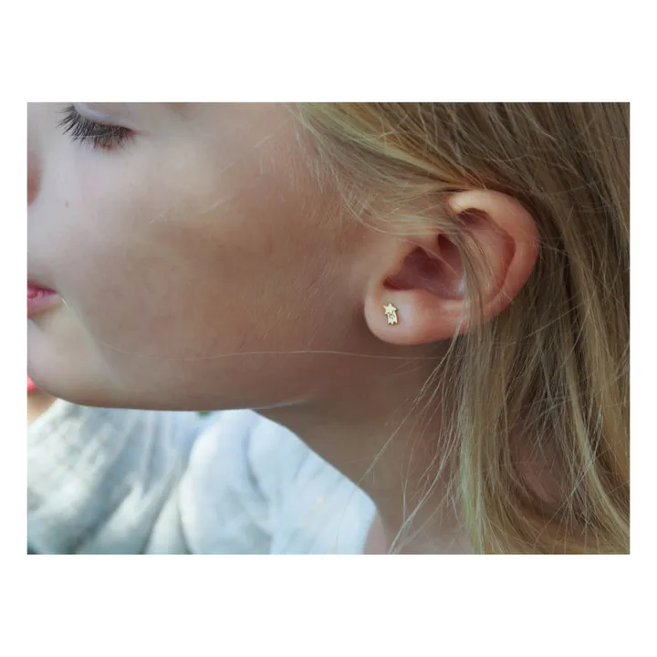 Adorabili Boucles d'oreilles Asymétriques Lune | Doré