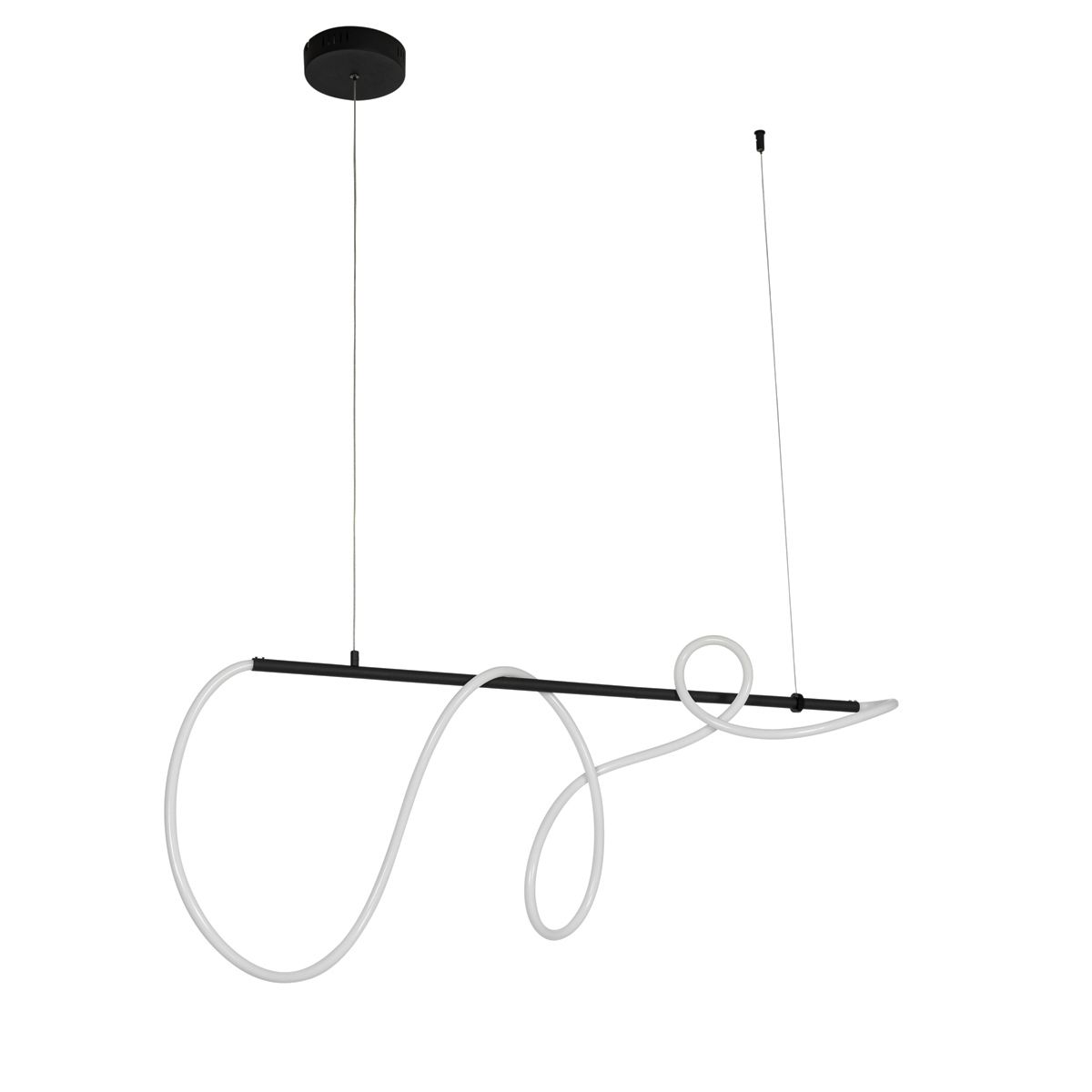 Design hanglamp zwart incl. LED 3-staps dimbaar - Danisha