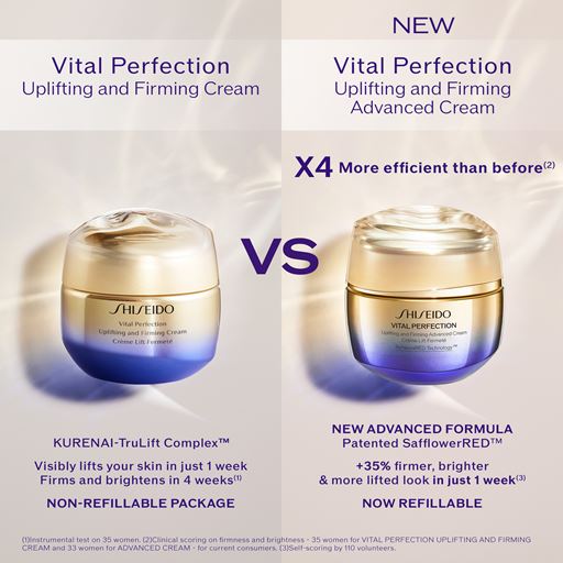 Shiseido Vital Perfection Uplifting and Firming Advanced Cream Refill, 50 ml