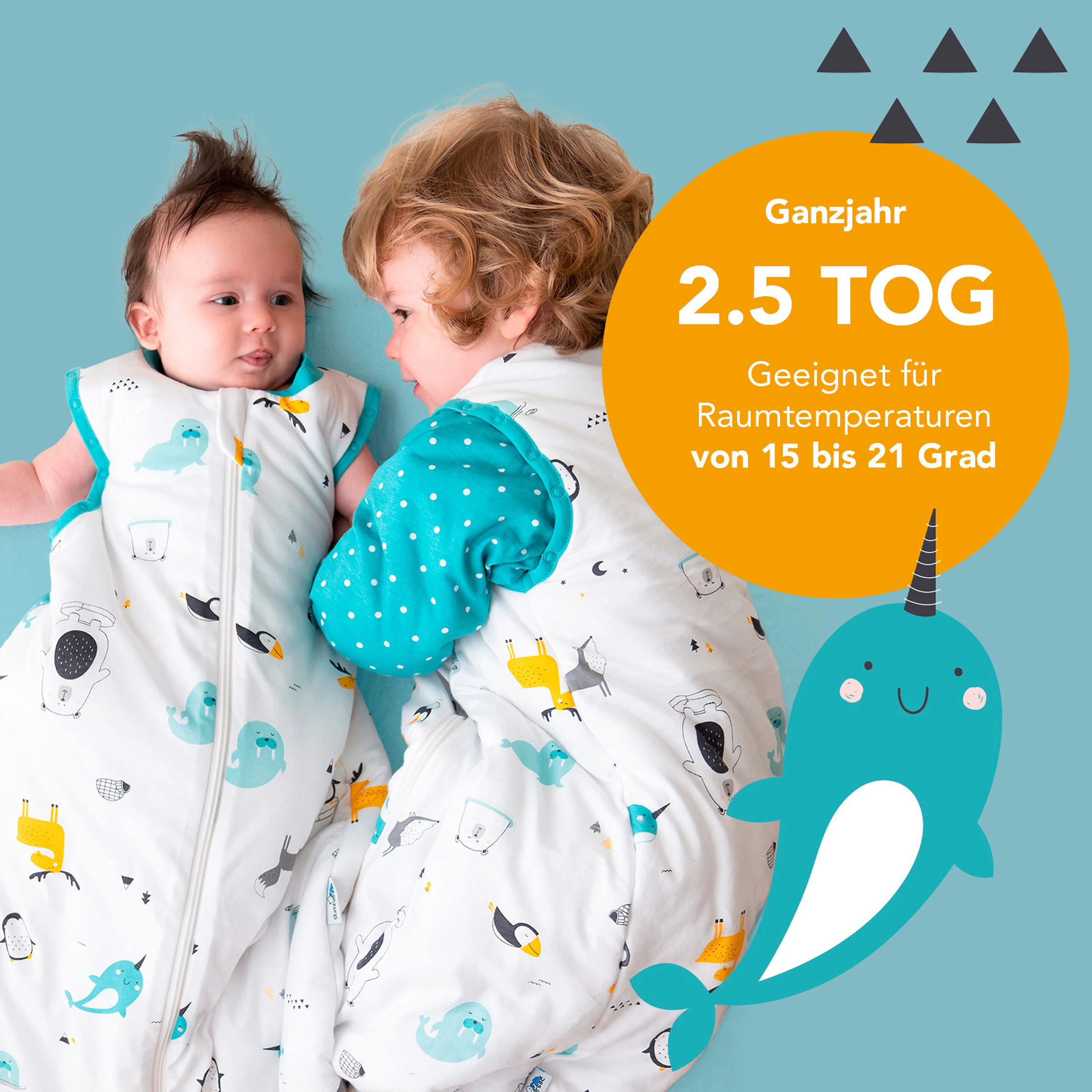 schlummersack Schlafsack ohne Füßen 2.5 Tog Polarfreunde