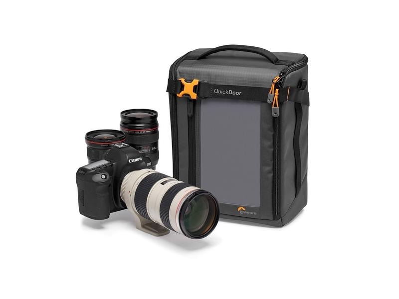 Lowepro Kameratasche GearUp Creator Box XL II (GRL) Grau Reise-Organizer und Tasche für spiegellose Kameras, digitale Geräte, Kabel und Zubehör