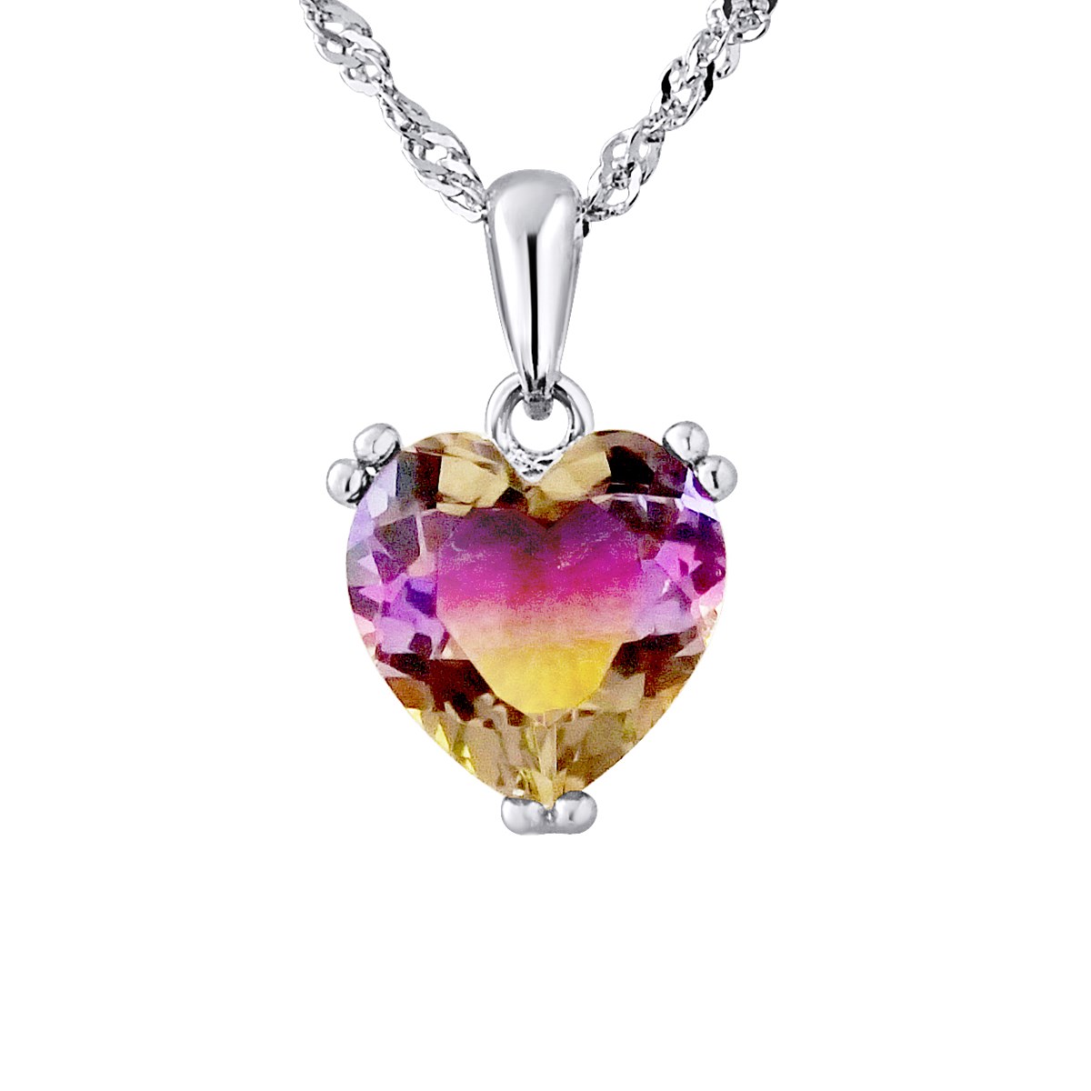 Collier COEUR - Cristal - Argent 925