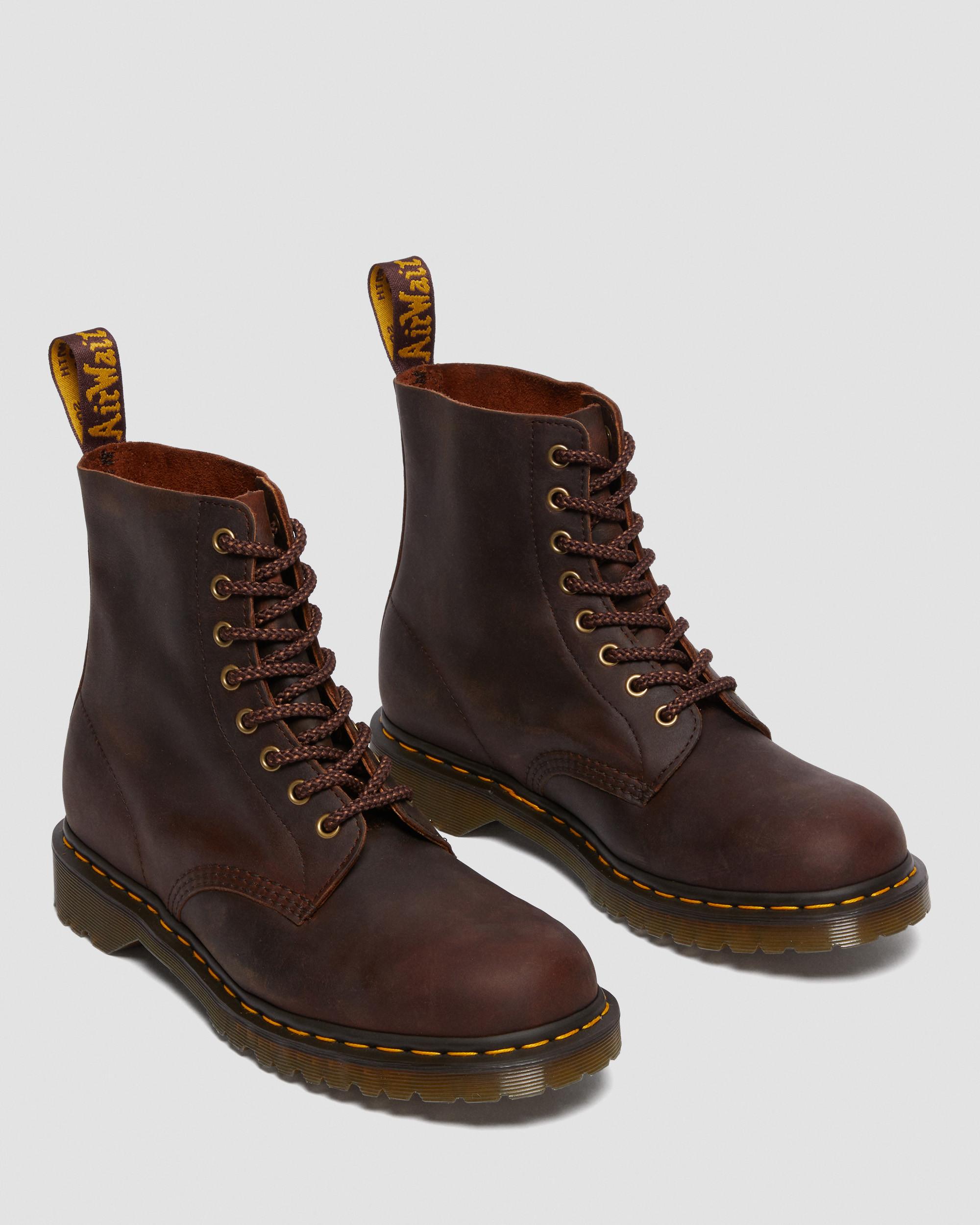 1460 Pascal Waxed Full Grain Leather Lace Up Boots