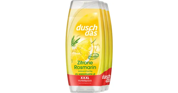 Duschdas Duschgel Zitrone & Rosmarin 3 x 225 ml