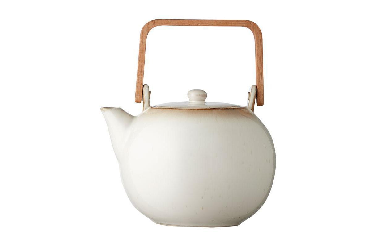 Teekanne 1.2 l, Beige/CrèmeKrug aus Steinzeug