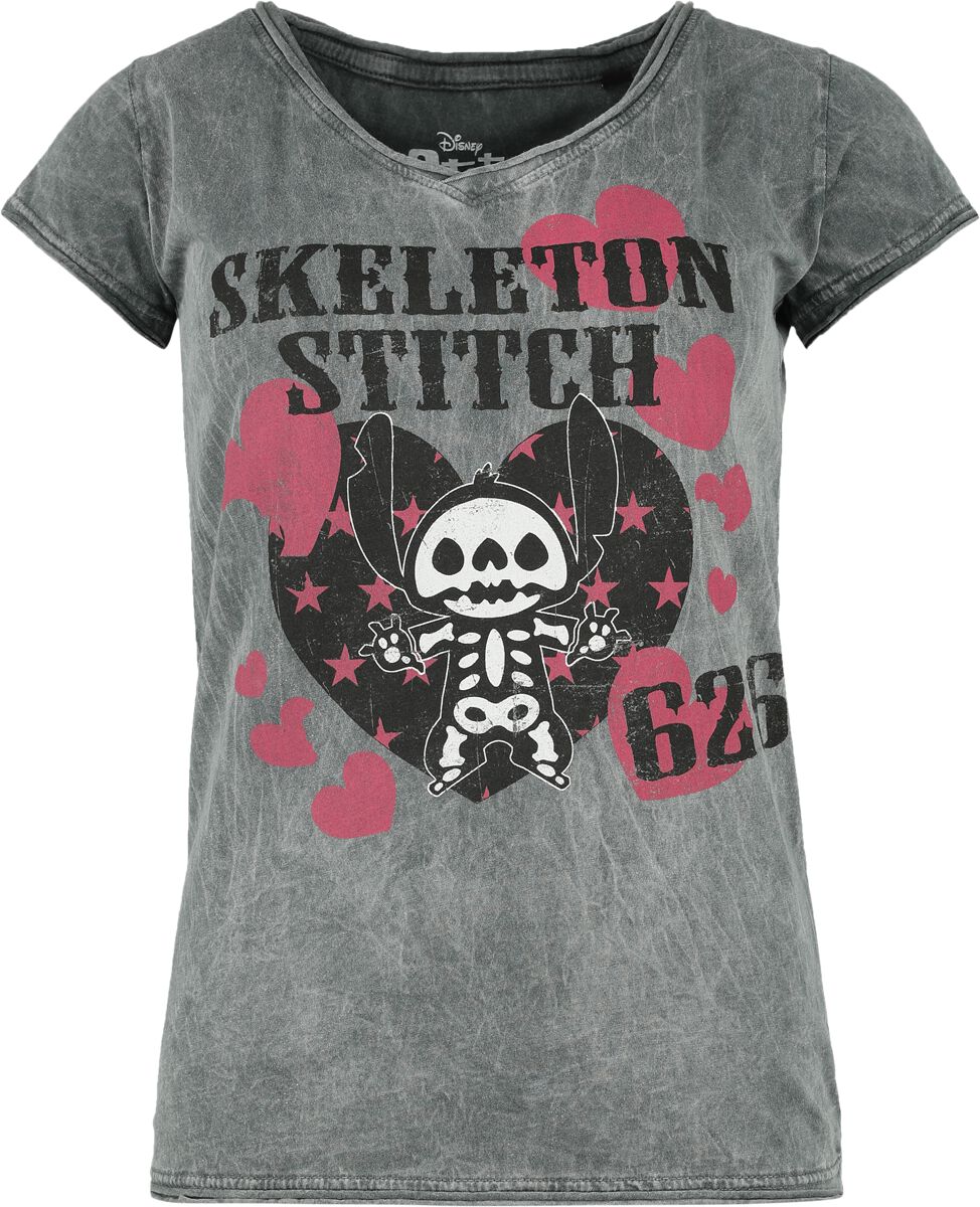 Skeleton Stitch | Lilo & Stitch T-Shirt Manches courtes