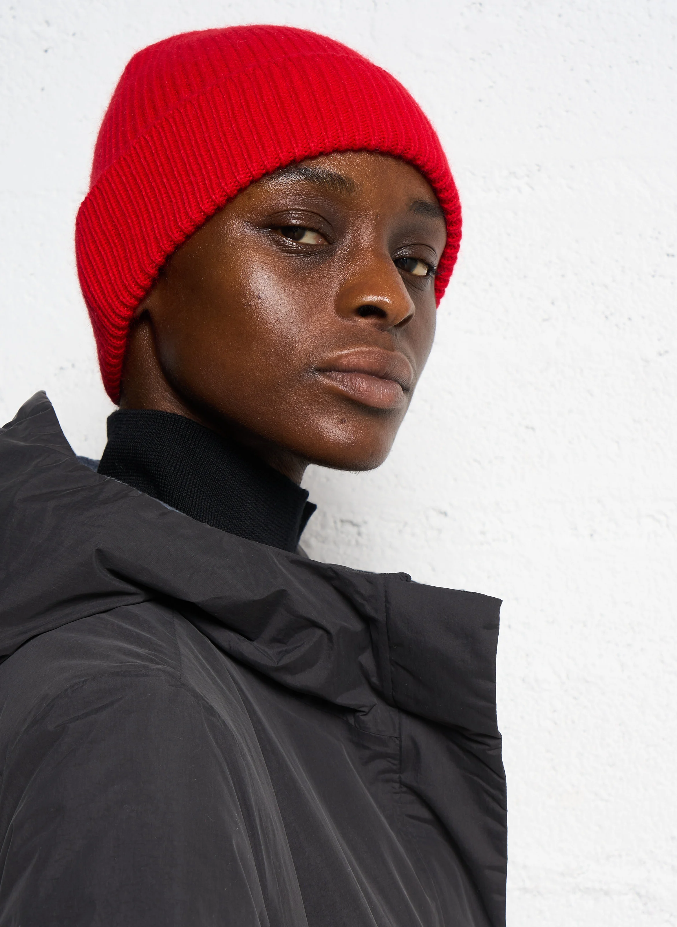 BEANIE - Bonnet en maille | Rouge