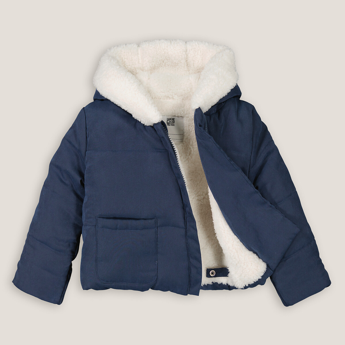 COLEÇÕES LA REDOUTE<br>Conjunto de duas peças estilo aviador, quente, com capuz