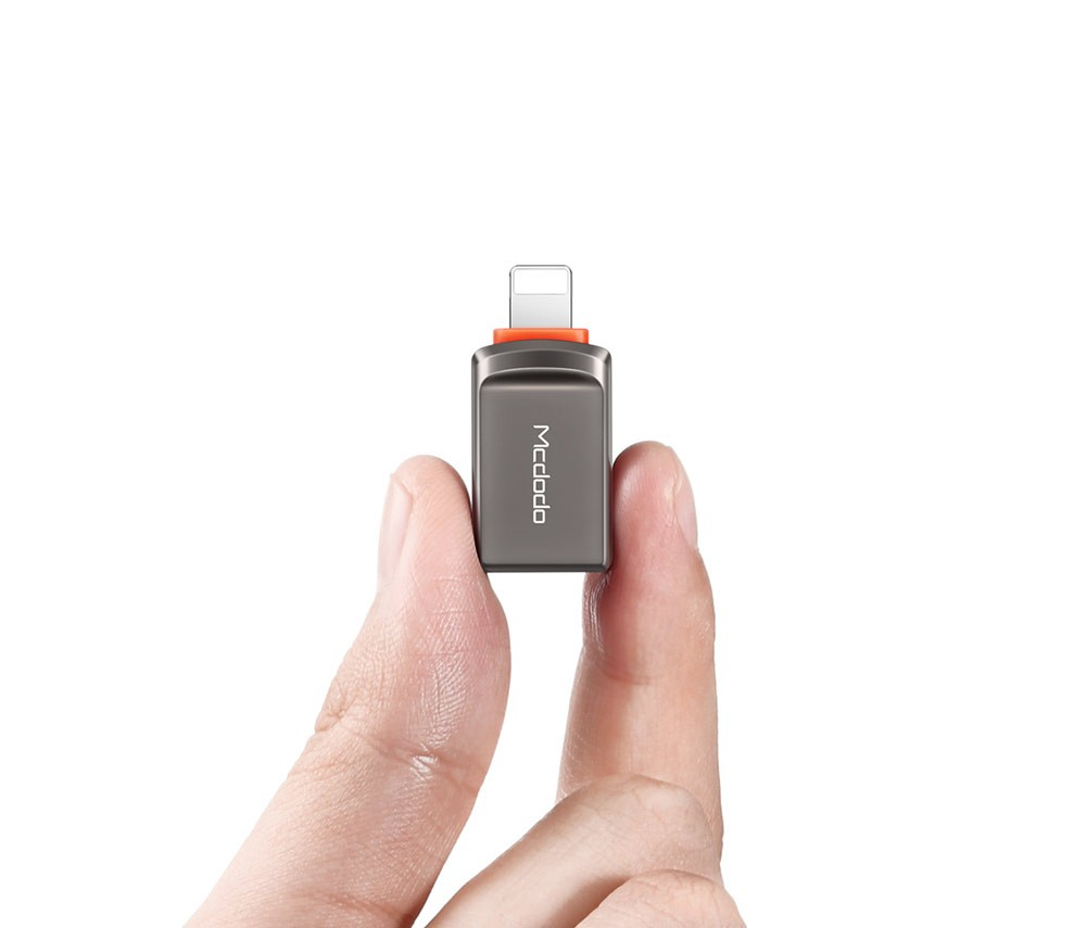 OTG Lightning auf USB A auf Adapter Konverter - Dunkelgrau