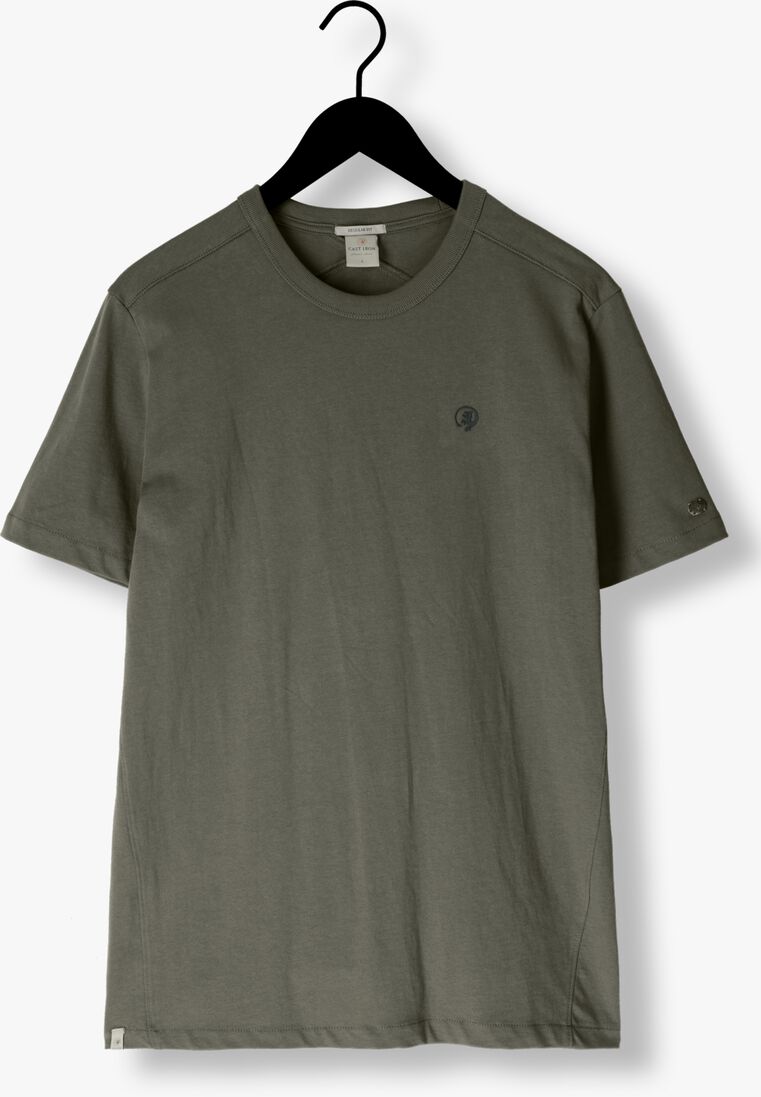 CAST IRON groene cast iron t-shirt short sleeve r-neck heavy co jersey regular fit