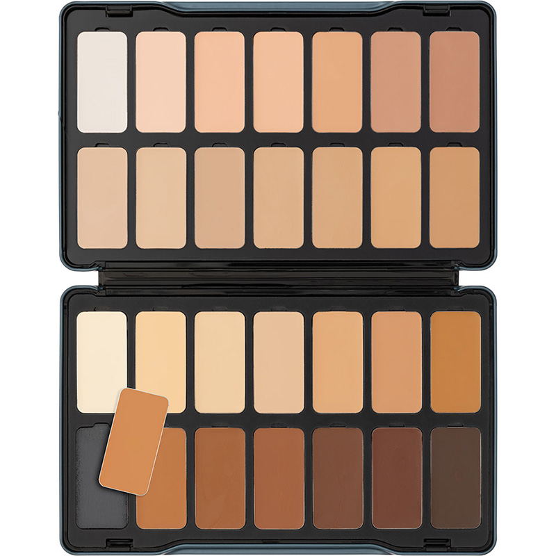 Kryolan - Digital Complexion - Cream Palette, 28 Farben