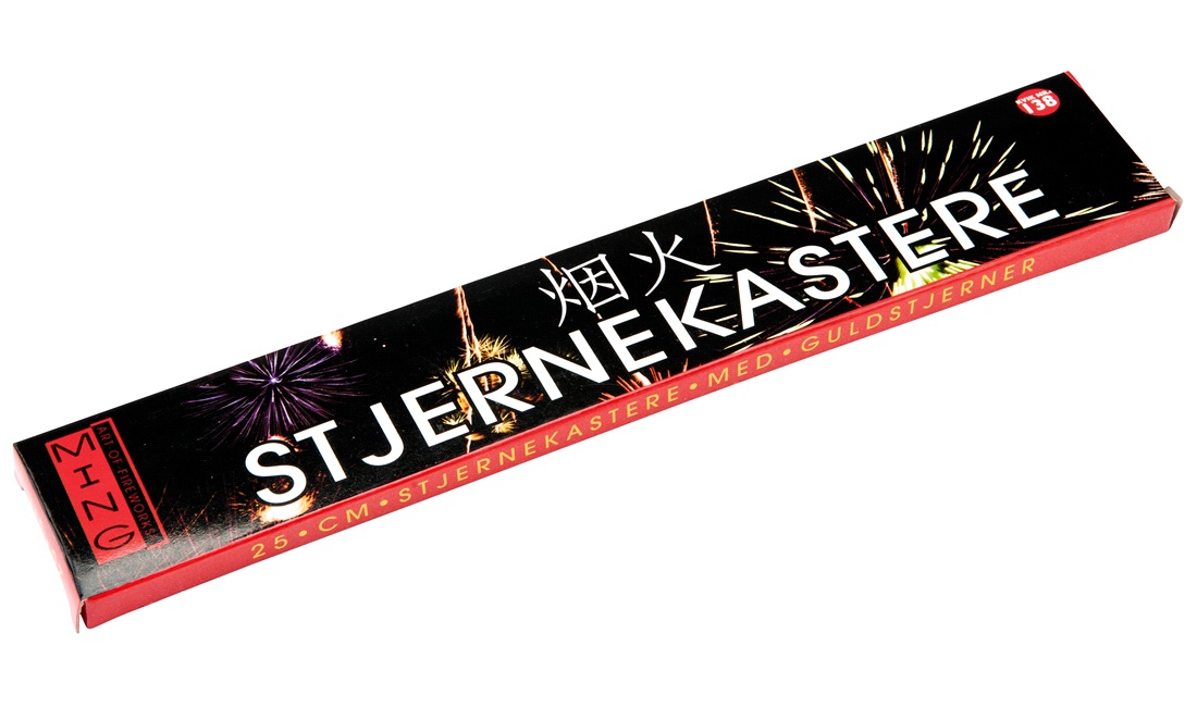 Stjernekastere, guld, 25 cm, 20 stk.