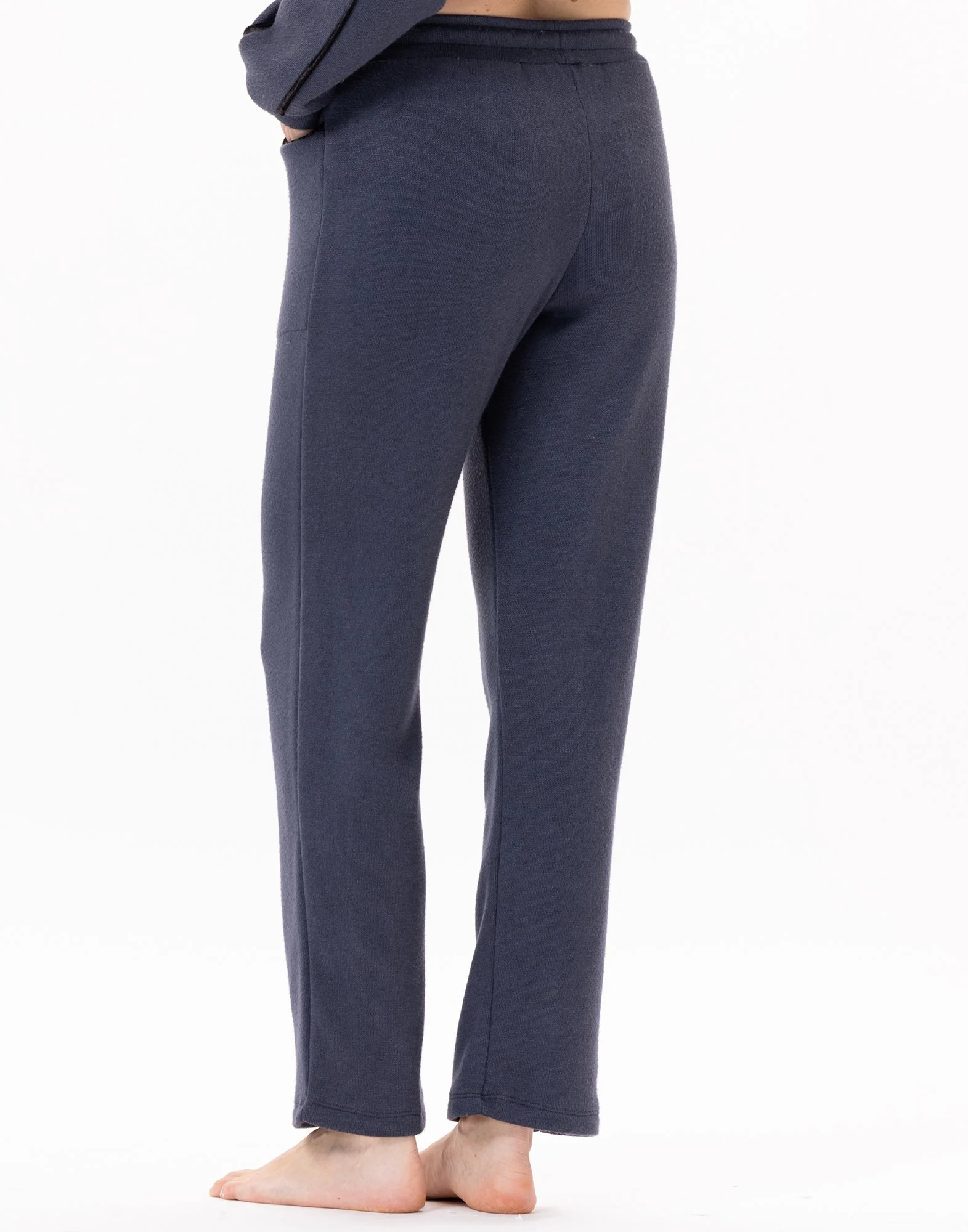 ALPAGA 880 - Pantalon en maille tricot | Bleu
