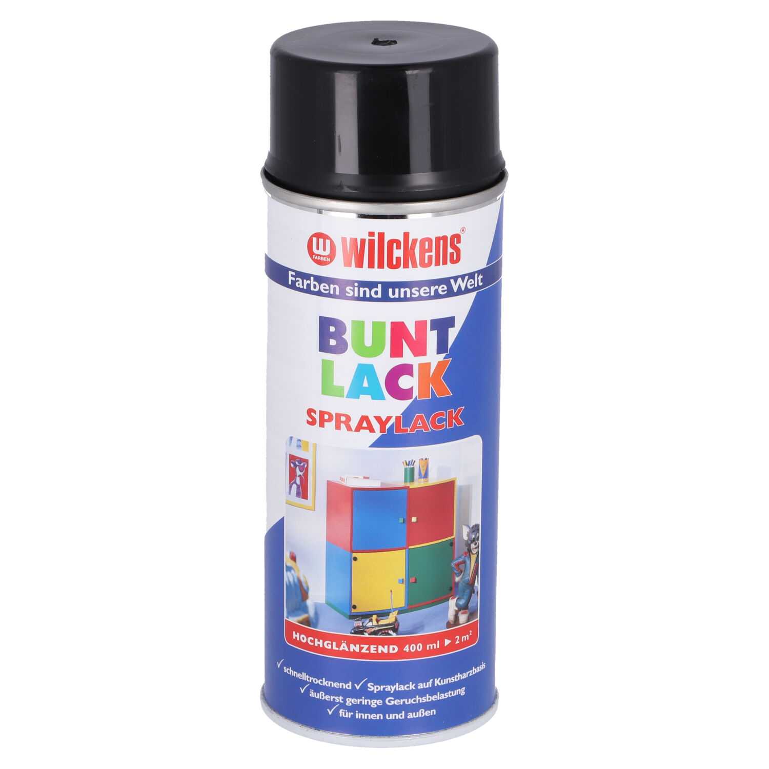 Wilckens Spraylack schwarz glänzend 400 ml