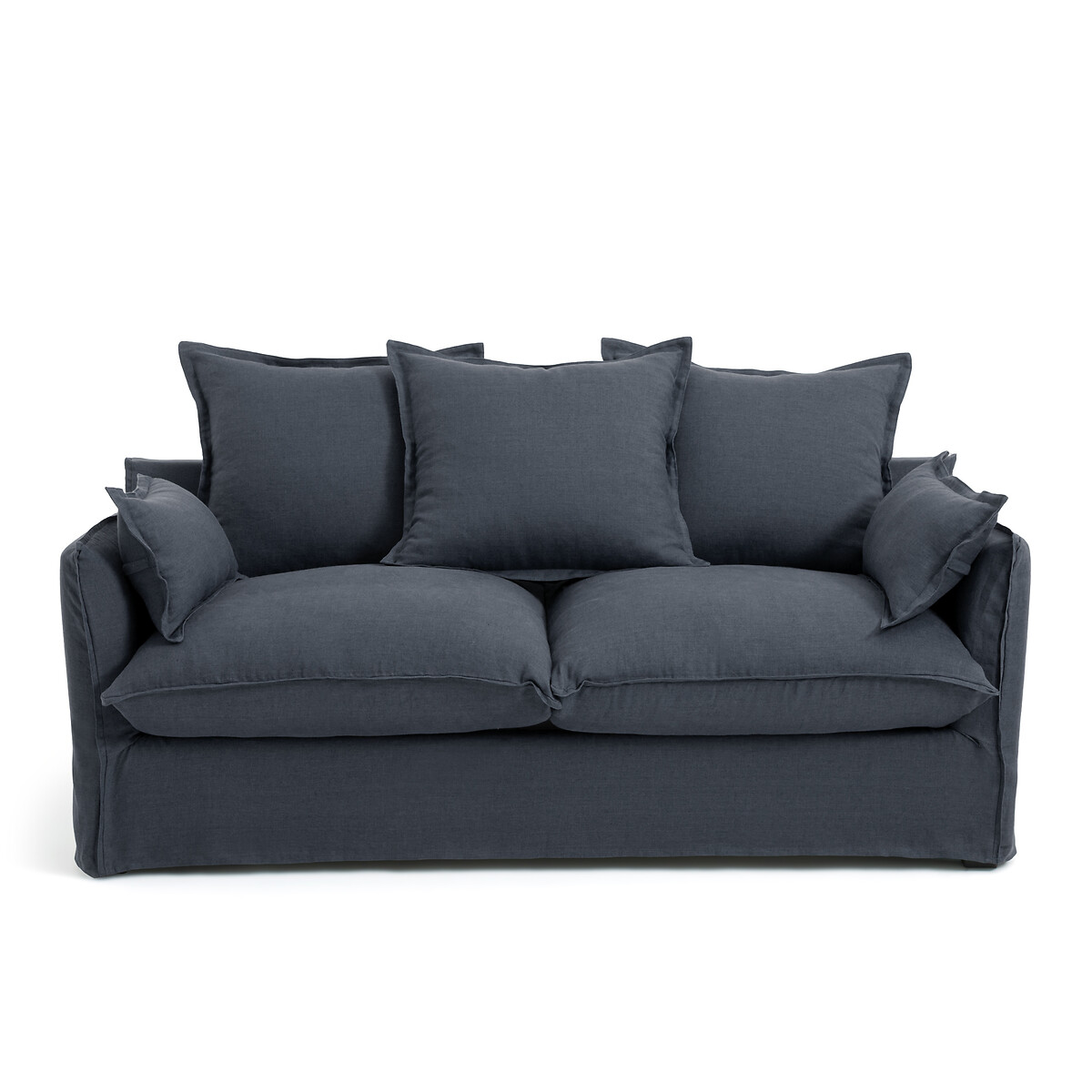 LA REDOUTE INTERIEURS<br>Slaapbank H14 cm, gekreukt linnen, Odna