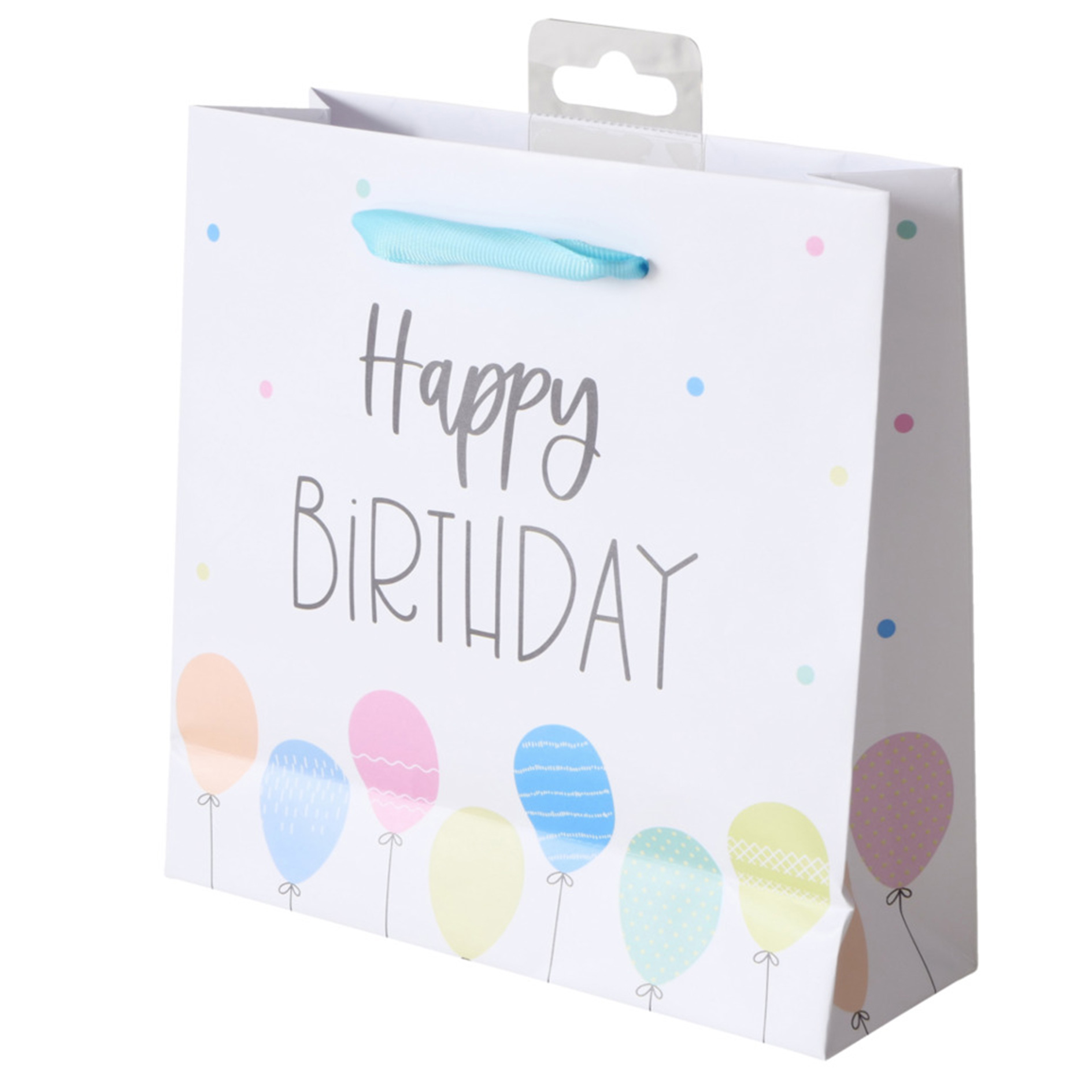 Geschenktüte HAPPY BIRTHDAY - mehrfarbig - 17 cm