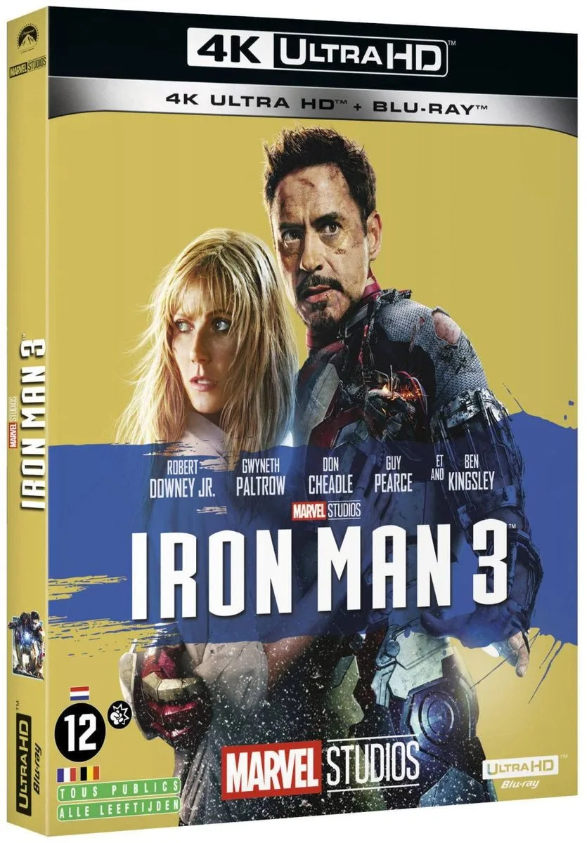 Iron Man 3 (Blu-ray UHD 4K   Blu-ray) Disques Blu-ray films