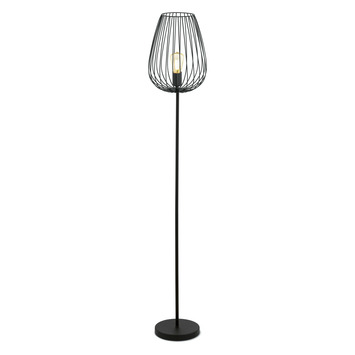 EGLO vloerlamp Newtown E27 60 W zwart