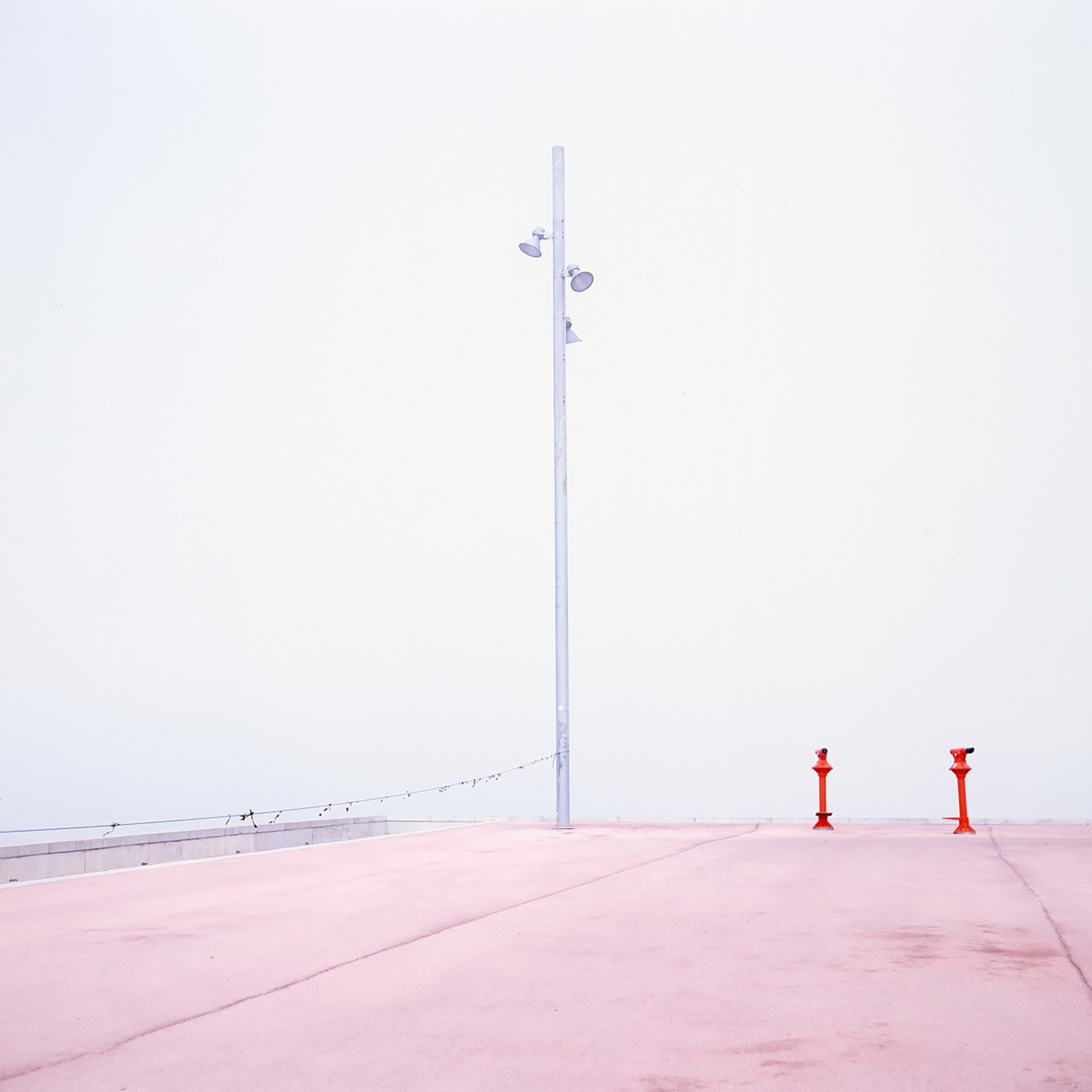 Foto op plexiglas Barcelona Red 74 x 74 cm
