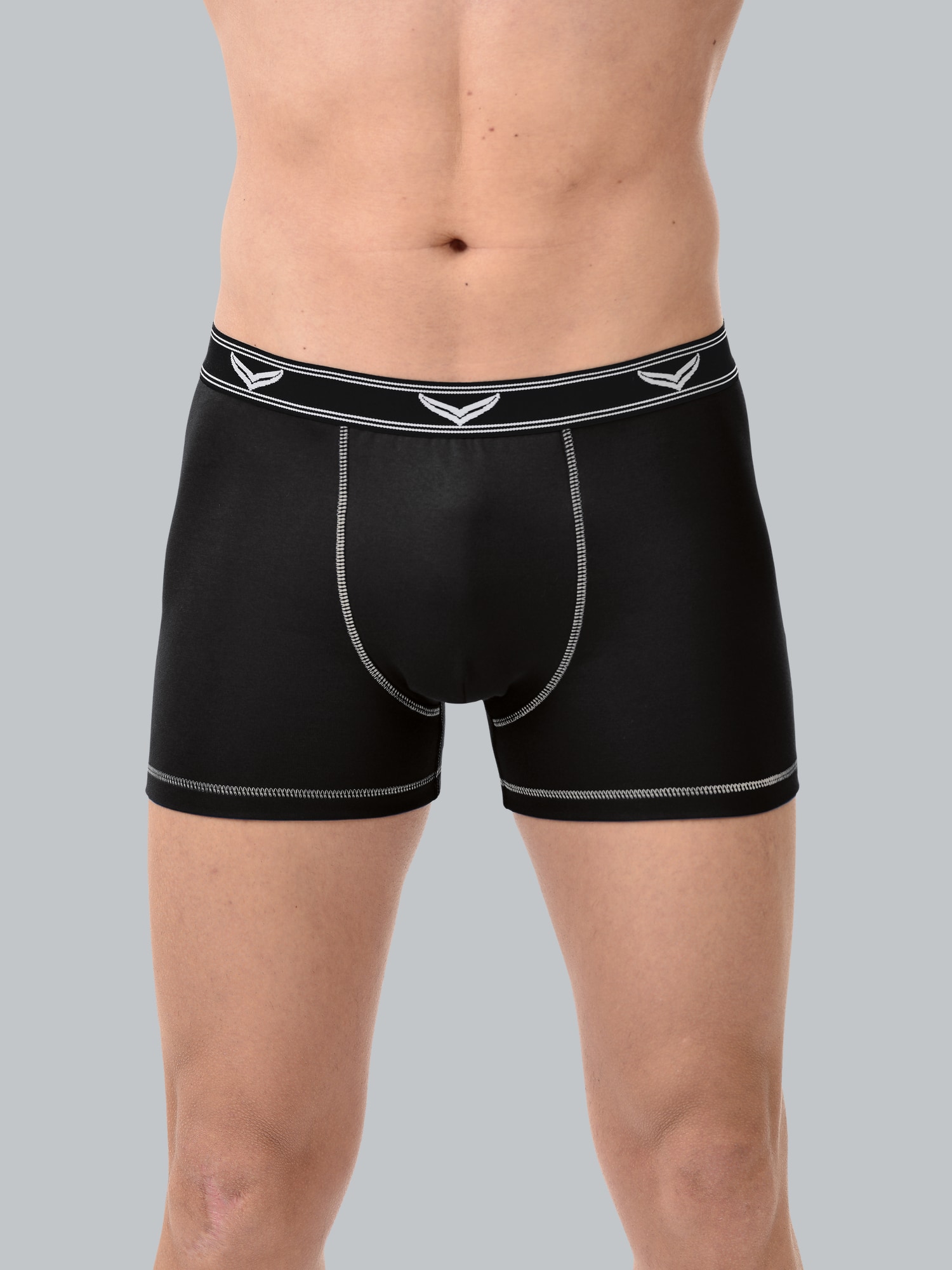 Pants aus Baumwolle/Elastan Schwarz