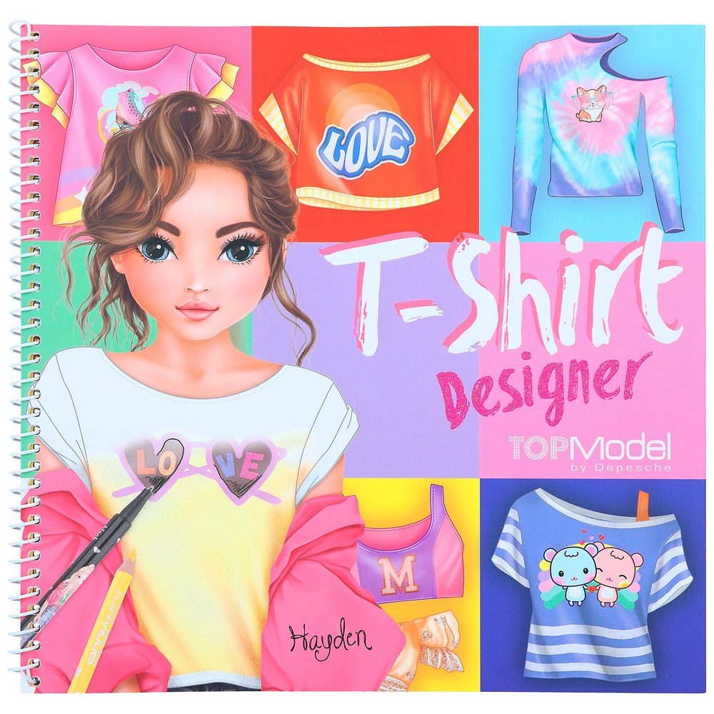 TOPModel T-Shirt Designer Malbuch