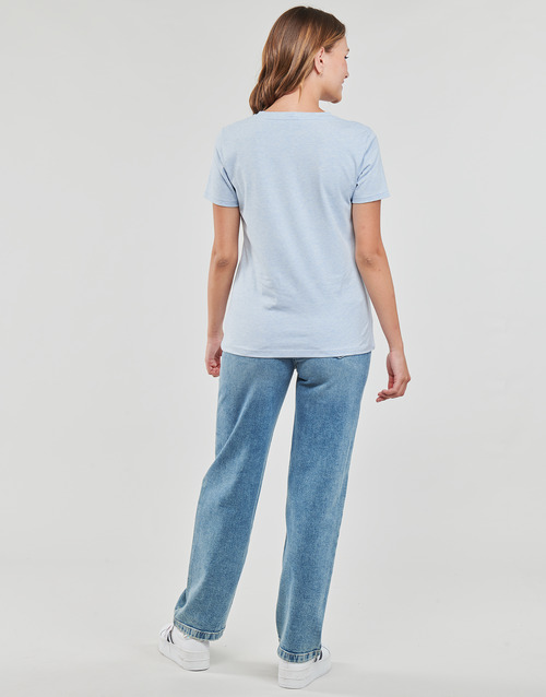 Tommy Hilfiger - REG FROSTED CORP LOGO C-NK SS - Bleu ciel