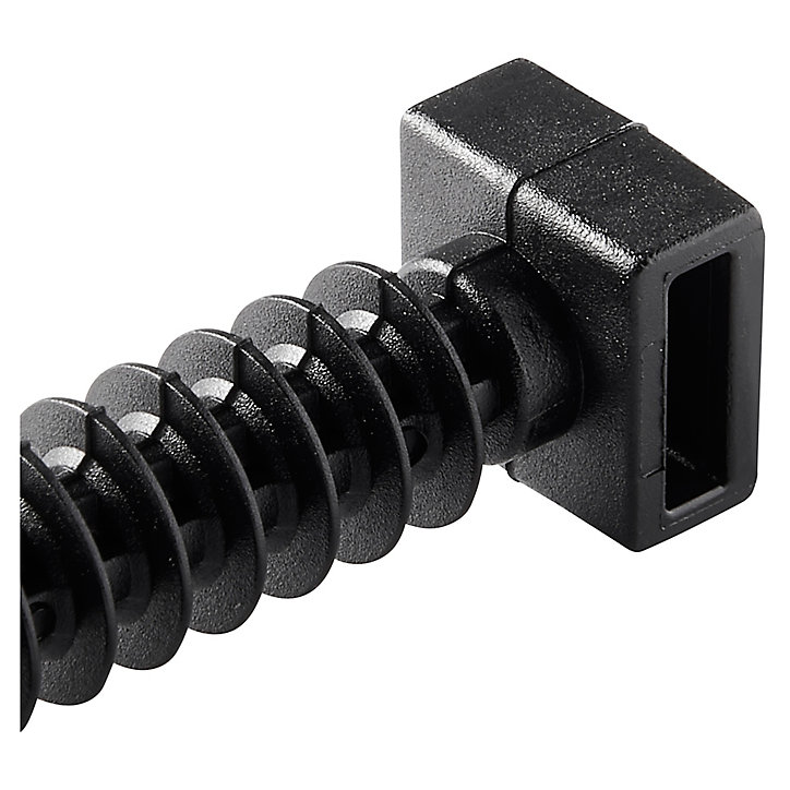 Embase collier à visser noir 9 mm - 100 pièces