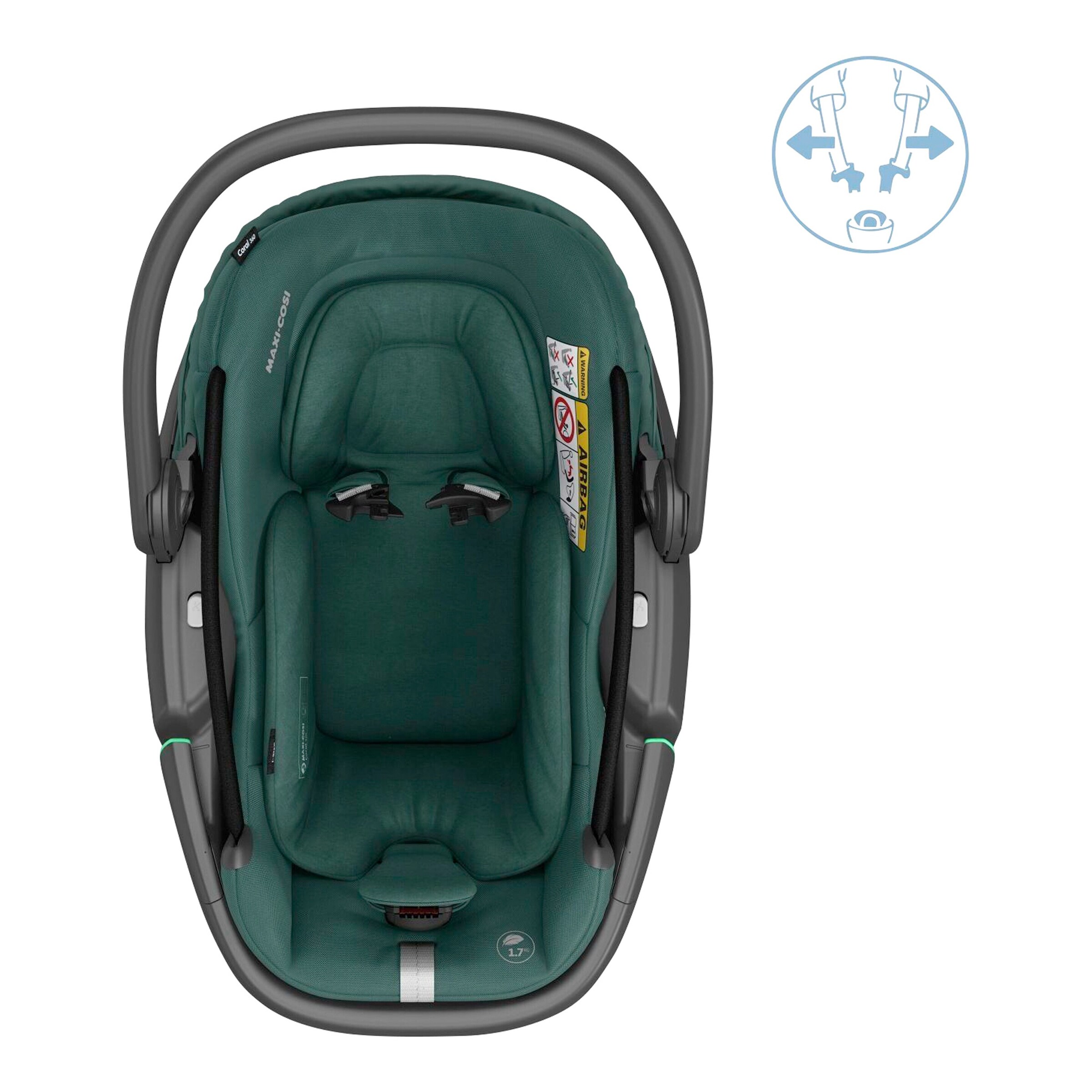 Maxi-Cosi Babyschale Coral 360 i-Size essential green