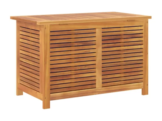 Prolenta Premium - Boîte de rangement de jardin persiennes 90x50x56 cm bois acacia
