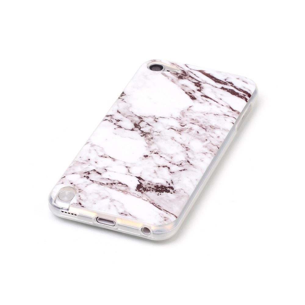 iPod Touch 7 / 6 / 5 Gummi Case Hülle - Marble Marmor Weiss