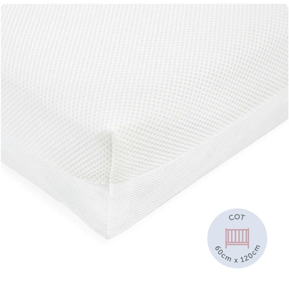 Baby Elegance Atmungsaktive Faser-Kinderbettmatratze 140x70cm