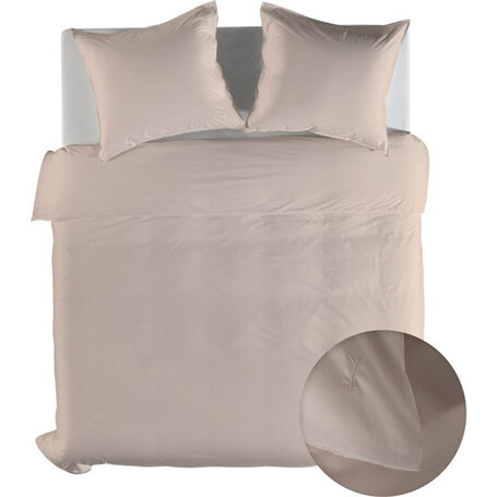 Dekbedovertrek Percale Katoen - Beige