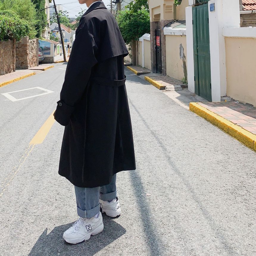 Andrei - Double-breasted midi trenchcoat