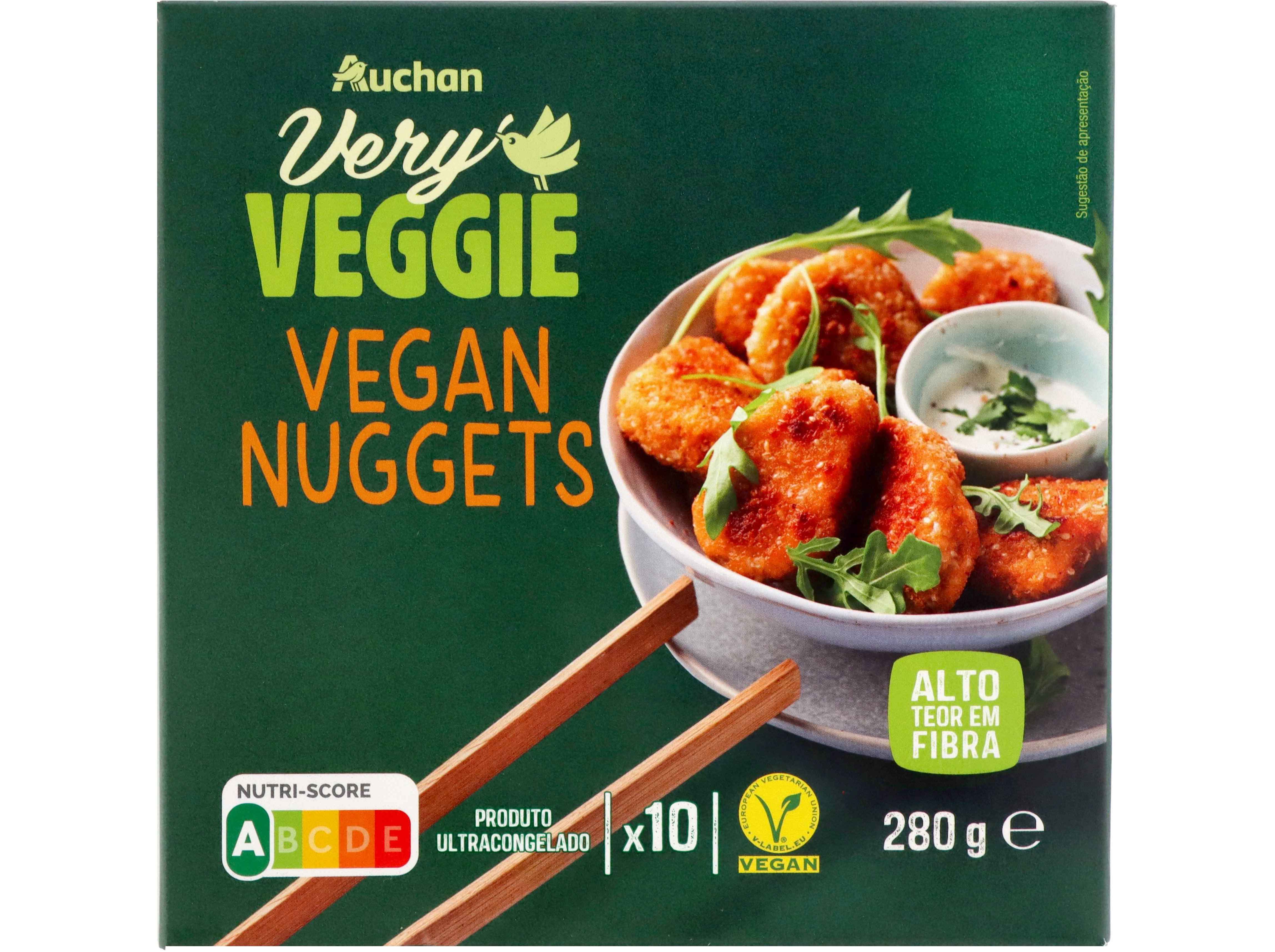 VEGAN NUGGETS AUCHAN VERY VEGGIE 10UN 280G