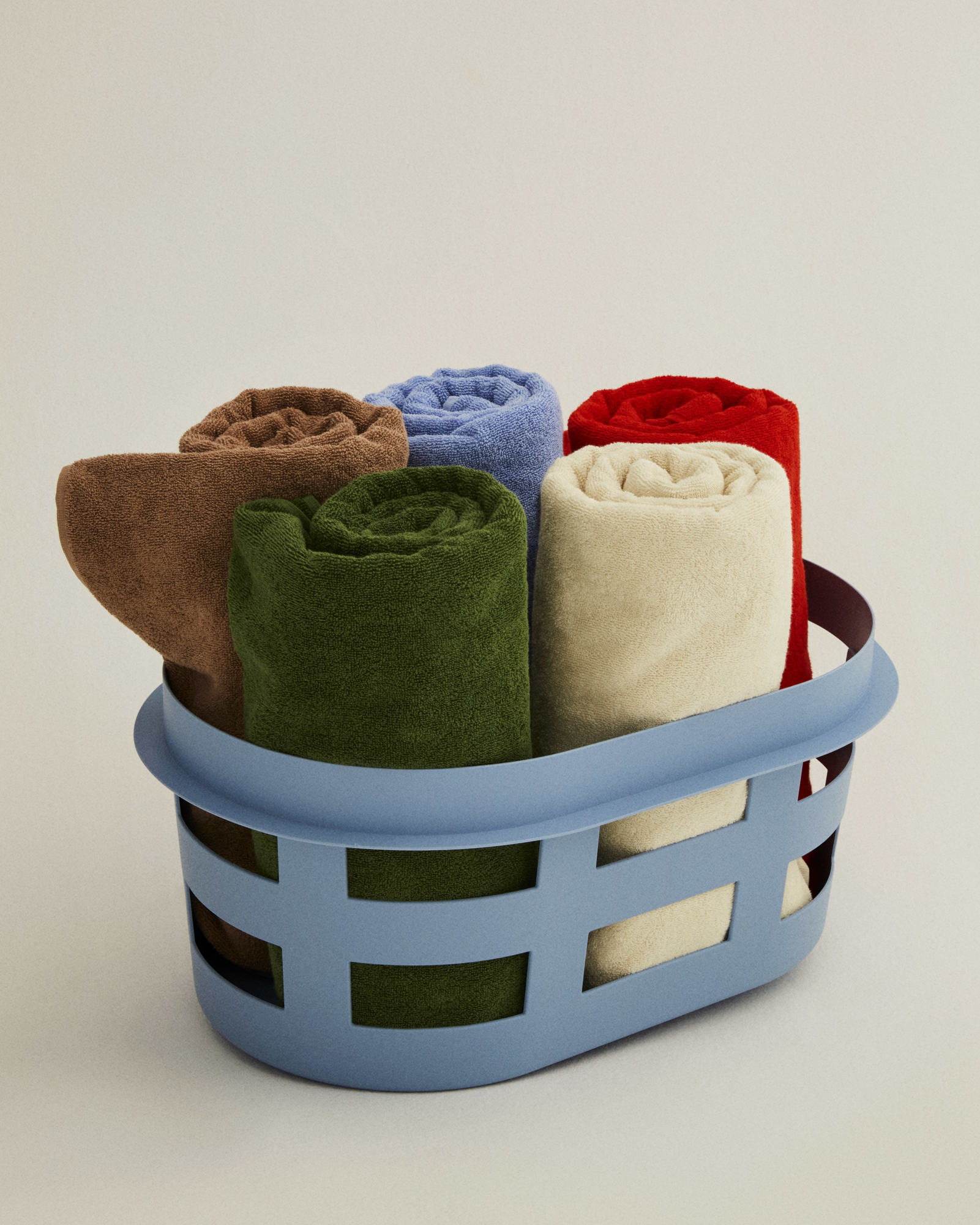 Wasmand Laundry Basket S soft blue