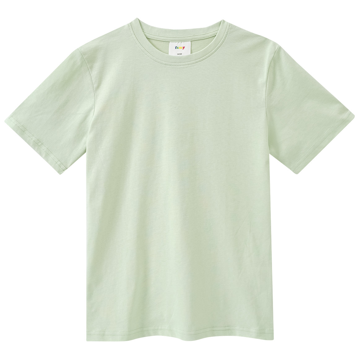 Famy 3 Jungen T-Shirts im Basic-Look hellgrün / sand / dunkelgrün