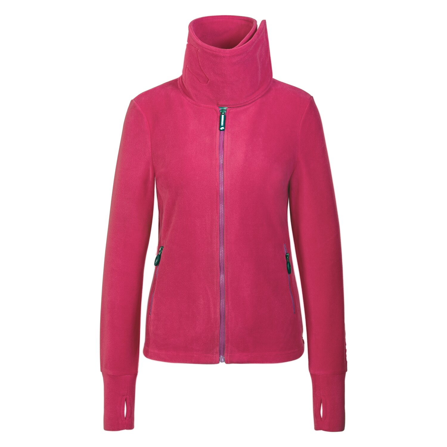 black forest Fleecejacke mit hohem Kragen  - orchid