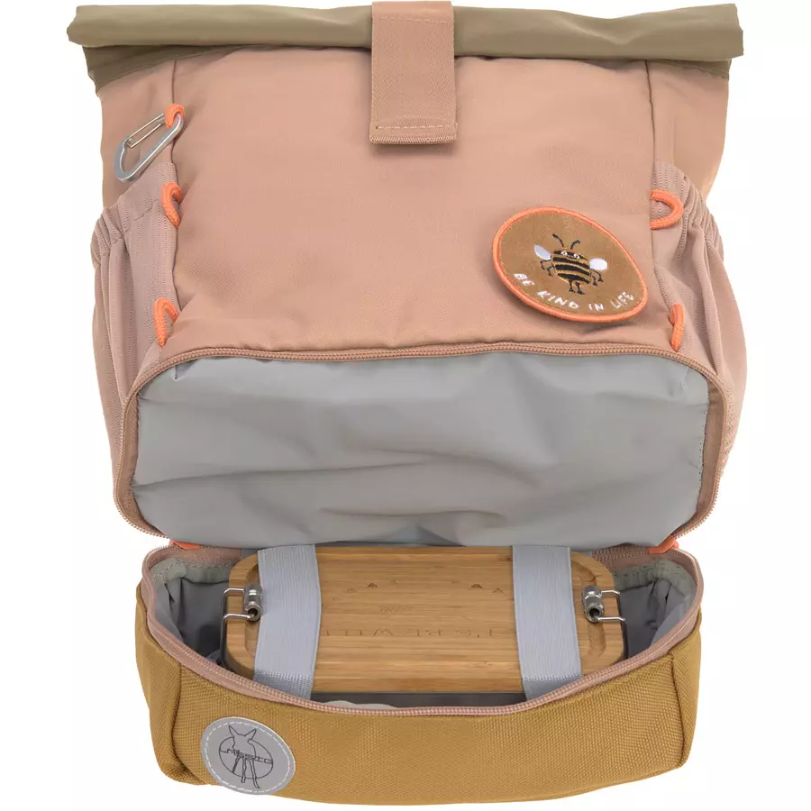 LÄSSIG Mini Rolltop Backpack, Nature hazelnut